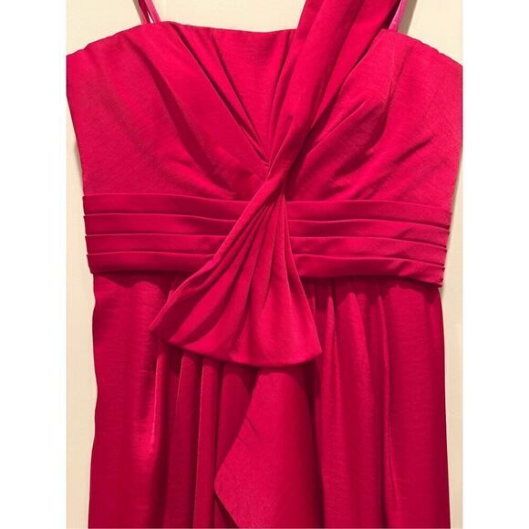 BCBGMAXAZRIA Barbara One Shoulder Gown in Red Sz 2 - Picture 4 of 12